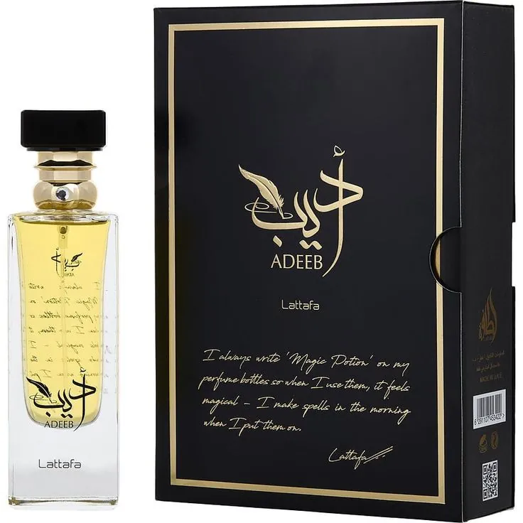 Lattafa Adeeb Edp - 80ml perfume bottle