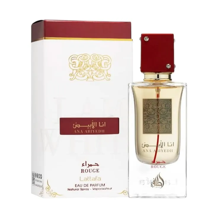 Lattafa Ana Abiyedh Rouge Edp - 60ml perfume bottle