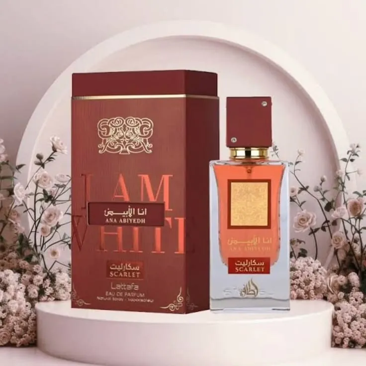 Lattafa Ana Abiyedh Scarlet Edp - 60ml perfume bottle