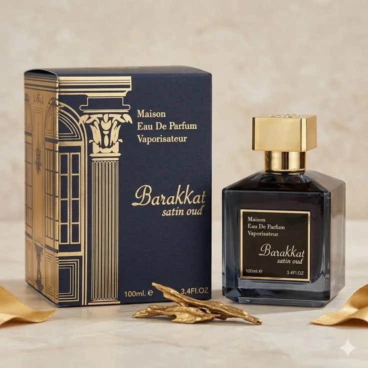 Fragrance World Barakkat Satin Oud Edp - 100ml perfume bottle