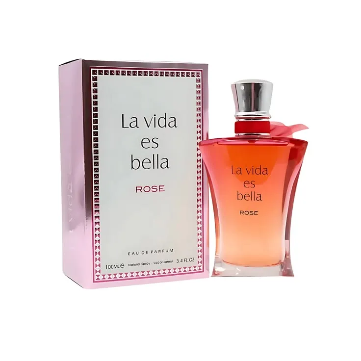Fragrance World La Vida Es Bella Rose Edp - 100ml perfume bottle