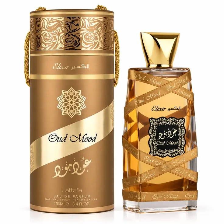 Lattafa Oud Mood Elixir Edp - 100ml perfume bottle